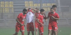 تمرین پرسپولیسی‌ها در طوفان