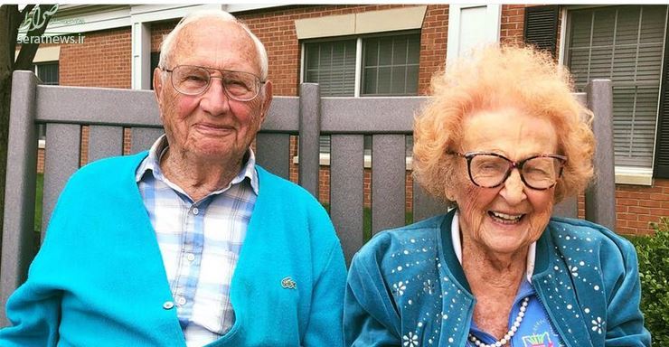 ازدواج پیرزن 102ساله و پیرمرد 100ساله در خانه‌سالمندان +عکس