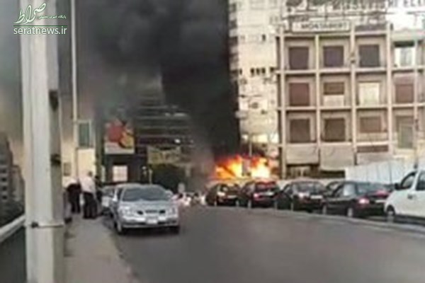 فیلم و عکس/ آتش&zwnj;سوزی گسترده در &laquo;برج دمشق&raquo;