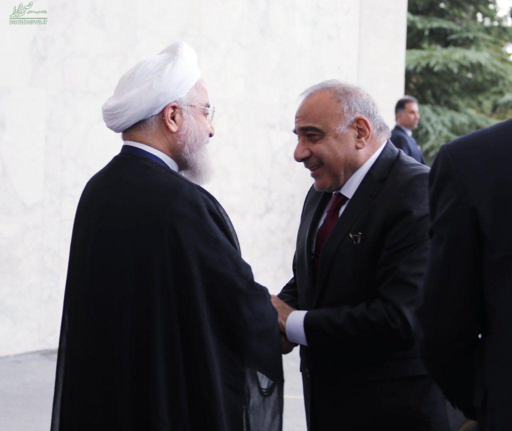 روحانی با نخست وزیر عراق در تهران دیدار و گفتگو کرد + تصاویر