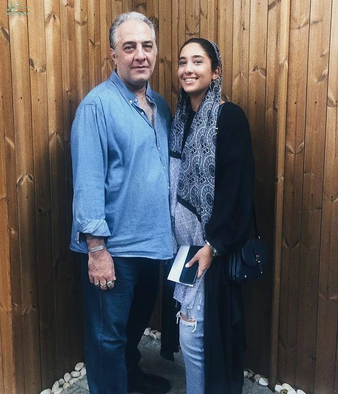 عکس/ ایرج نوذری در کنار دخترش