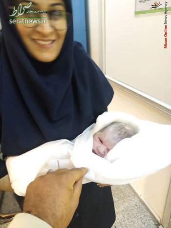 تولد یک نوزاد در متروی دروازه دولت +عکس