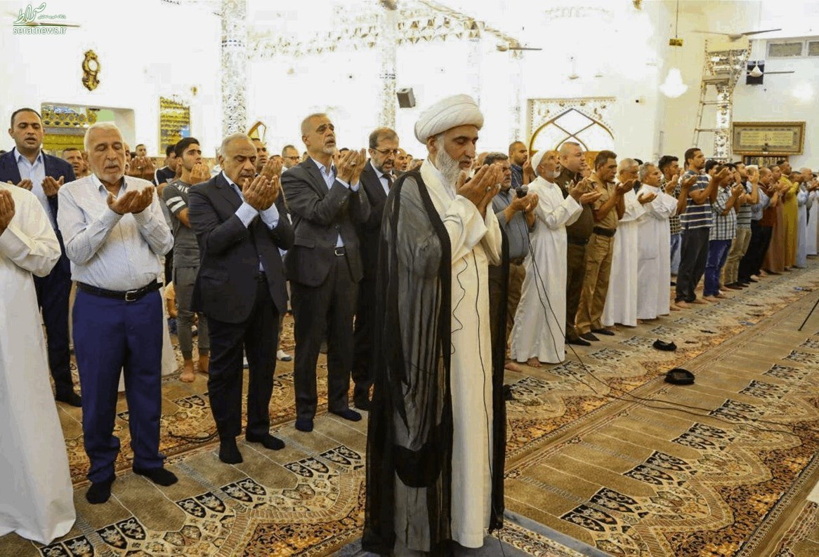 حضور عبدالمهدی در نماز عید قربان +عکس