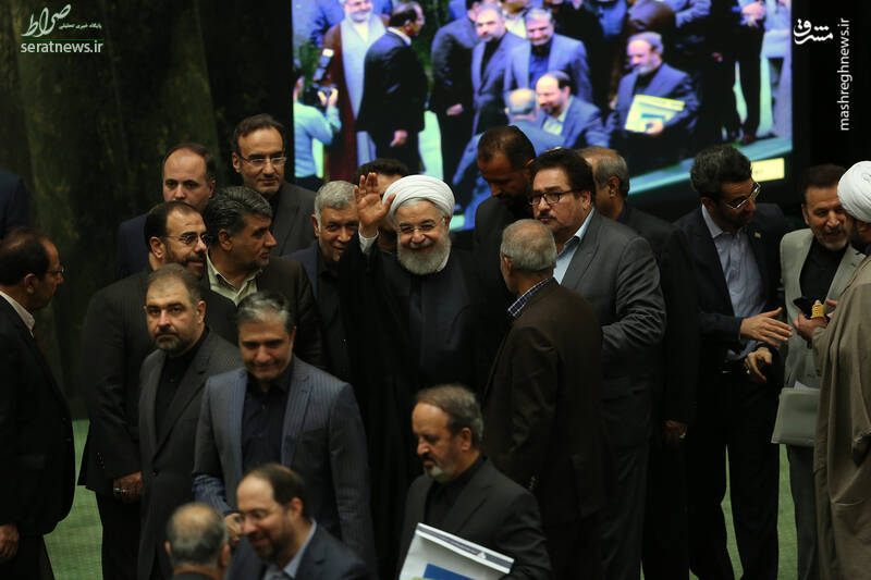 عکس/ حضور روحانی در مجلس