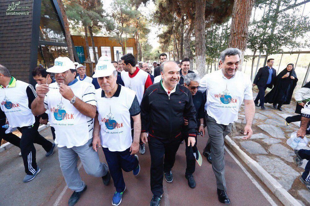 عکس/ شهردار تهران و وزیر ورزش با لباس ورزشی!