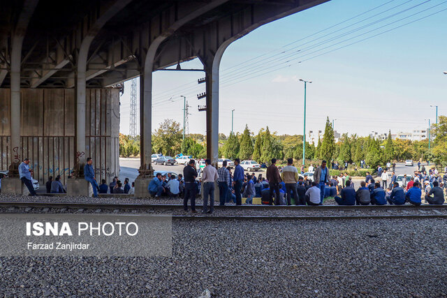 تصاویر/ تجمع کارگران آذراب