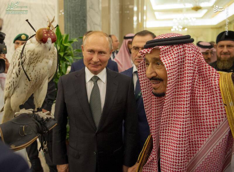عکس/ هدیه پوتین به شاه سعودی
