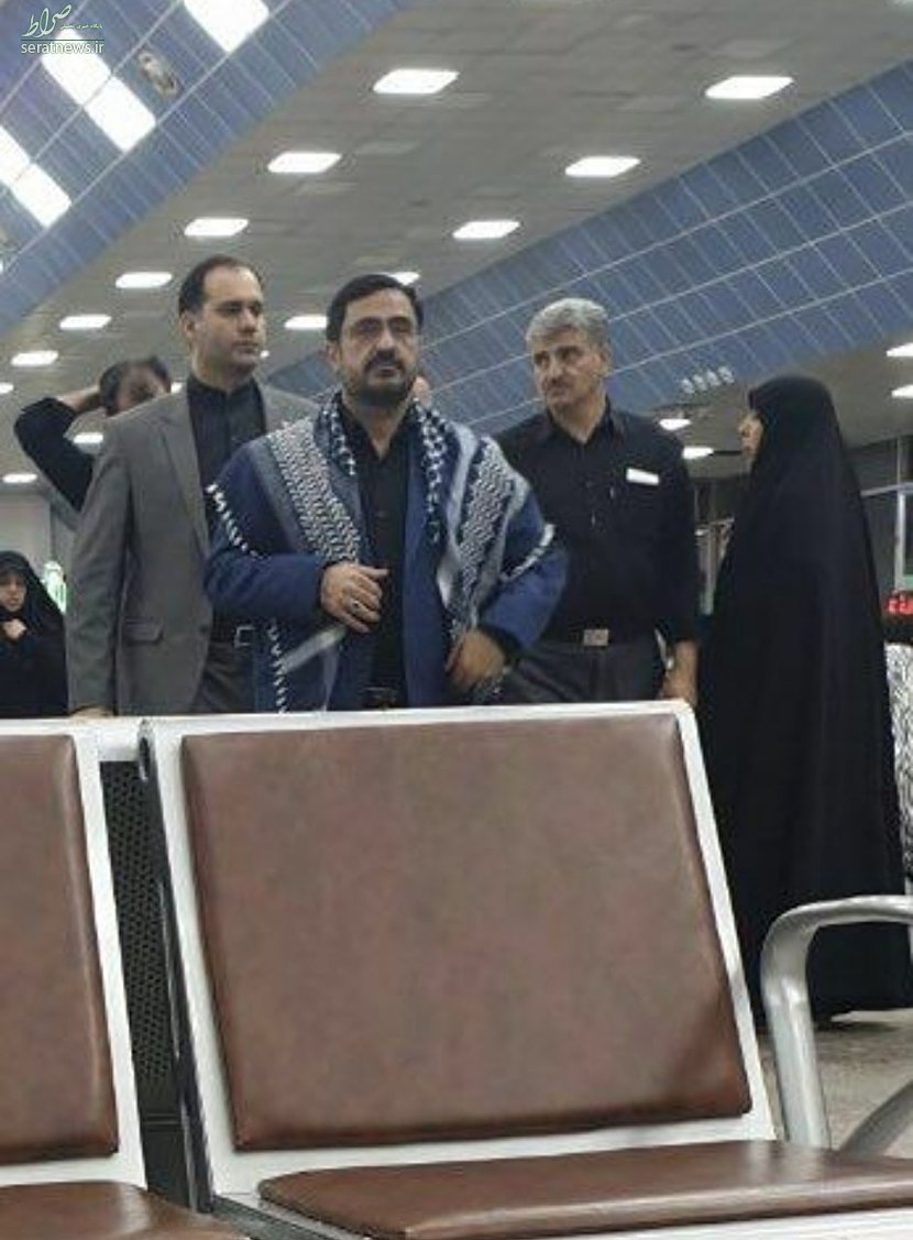 عکس/ سعید مرتضوی در فرودگاه نجف