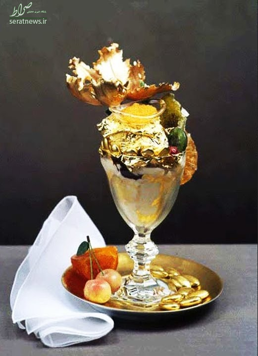 فروش دونات، بستنی و استیک با طعم طلا در مشهد! +تصاویر