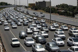 ترافیک نیمه سنگین در محور کرج-تهران