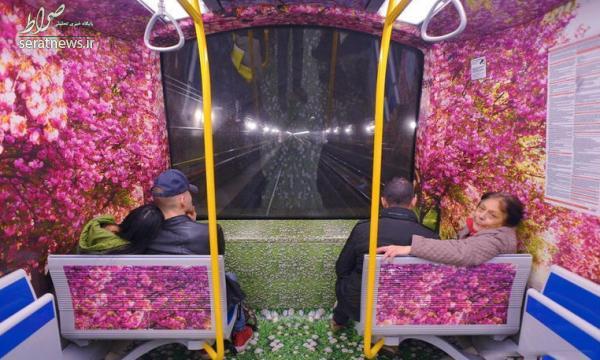 فصل‌های چهارگانه سال در مترو میلان +تصاویر