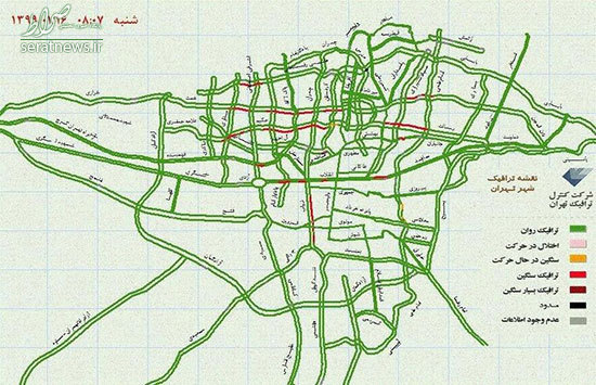 از امروز در تهران، به جای خانه، در ترافیک بمانید!+ تصاویر