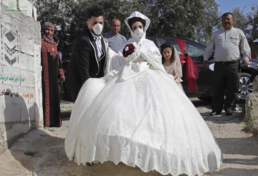 عکس/ عروسی در زمانه کرونا