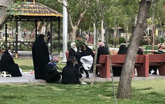 عکس/ دورهمی کروناییِ زنان در پارک فجر تهران!