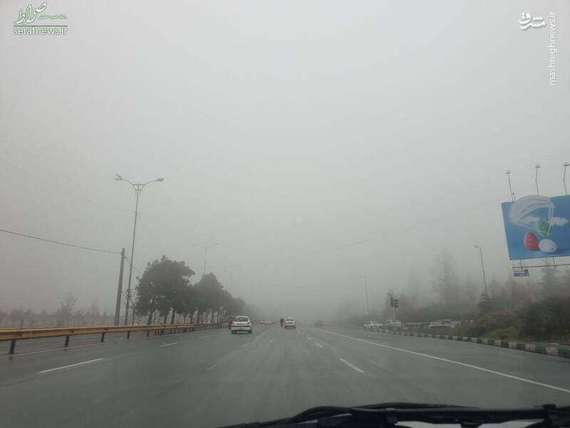 عکس/ تهران در مه