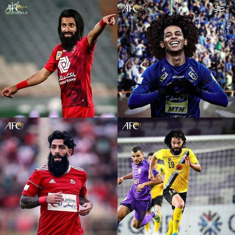 عکس/شوخی AFC با چهره بازیکنان ایرانی بعد از کرونا
