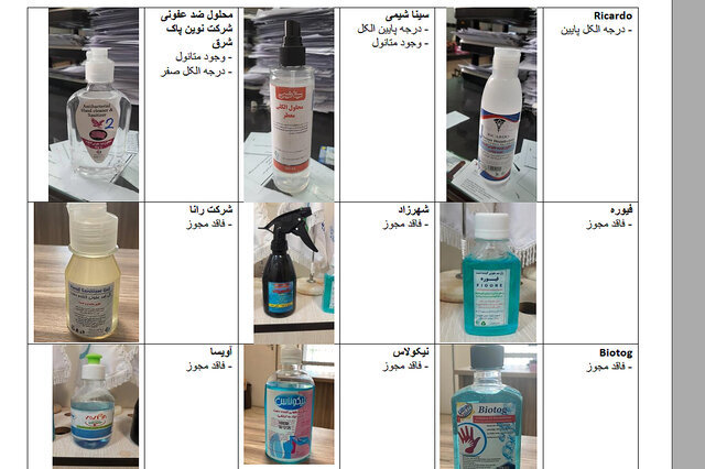 هشدار / این مواد تقلبی ضدعفونی‌کننده را نخرید + تصاویر