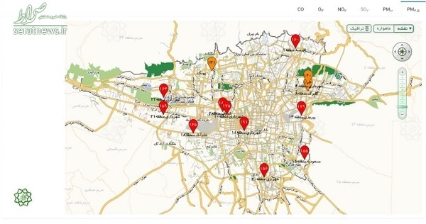 عکس/ روش نوین شهرداری تهران برای مقابله با آلودگی!
