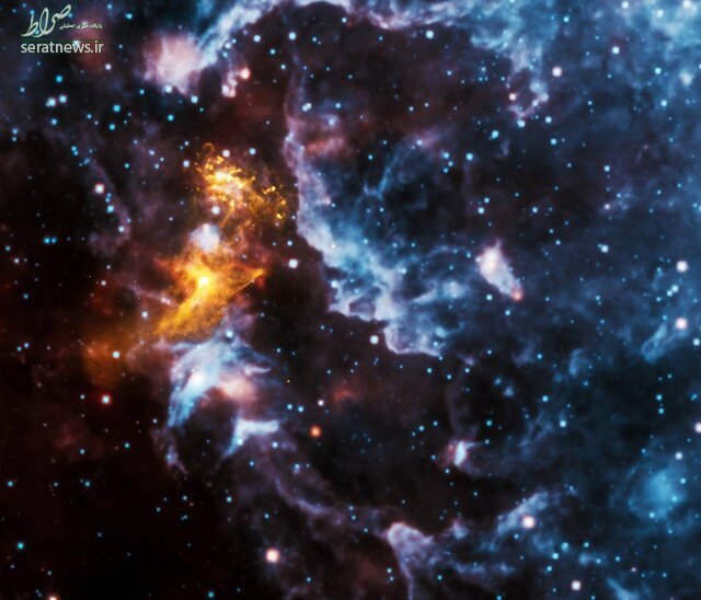 شکل‌های حیرت‌آور در میان پرتو‌های یک ستاره نوترونی+عکس