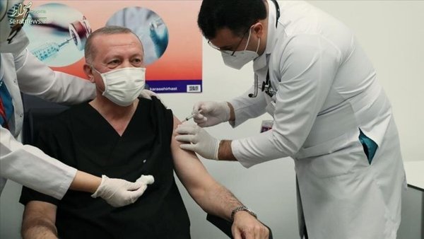 عکس/ اردوغان واکسن کرونا زد