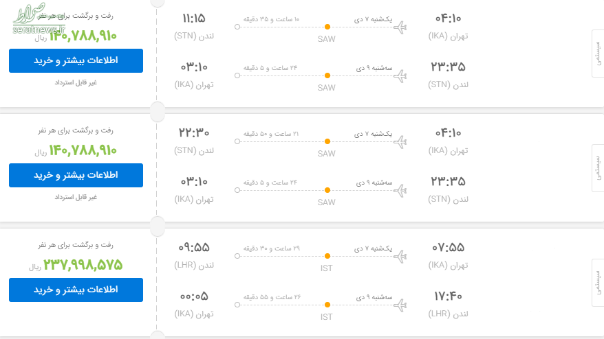 فروش بلیت لندن با وجود لغو پرواز +جزییات فروش بلیت لندن با وجود لغو پرواز +جزییات