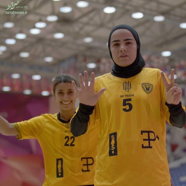 ادای احترام فرشته کریمی به مهرداد میناوند در لیگ کویت+عکس