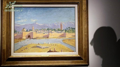 آنجلینا جولی تابلوی «مناره مسجد» را حراج میکند
