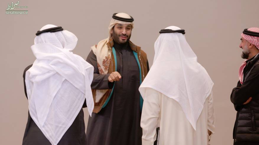 حضور بن سلمان در جلسه دولت با شال قطری+ عکس