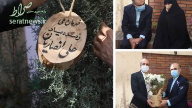 غرس نهال به یاد قهرمان ملی، علی انصاریان+عکس غرس نهال به یاد قهرمان ملی، علی انصاریان+عکس