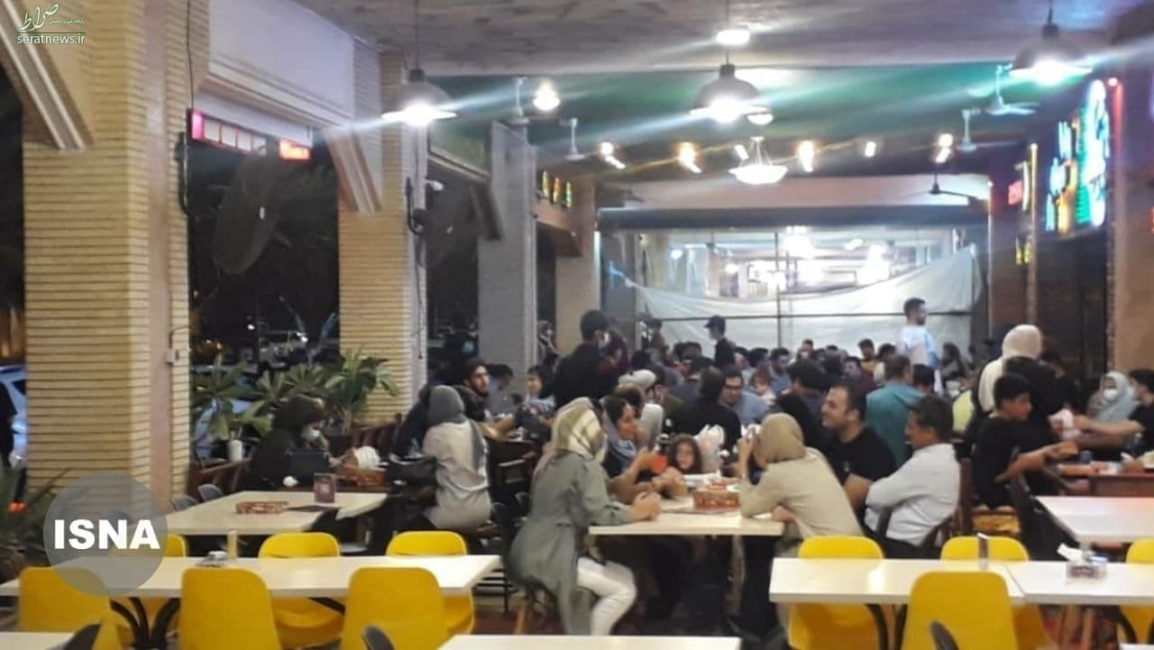 عکس/ وضعیت یک رستوران در کیش در شرایط کرونایی