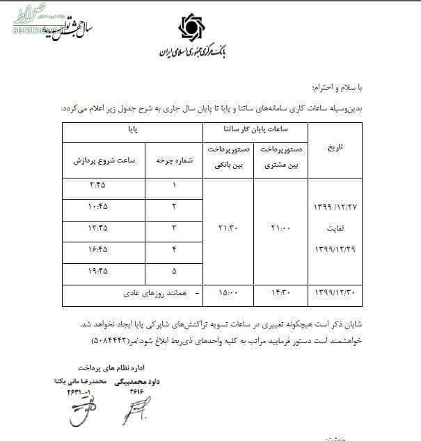 ساعات کاری 