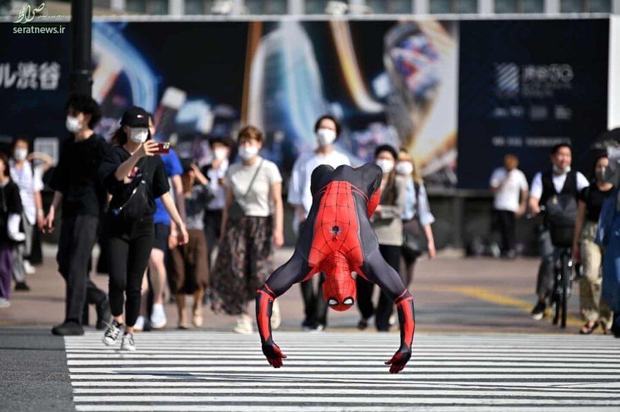 عکس/ مرد عنکبوتی در توکیو