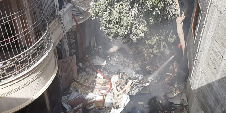سقوط هواپیمای مسافری پاکستان در مسیر لاهور به کراچى