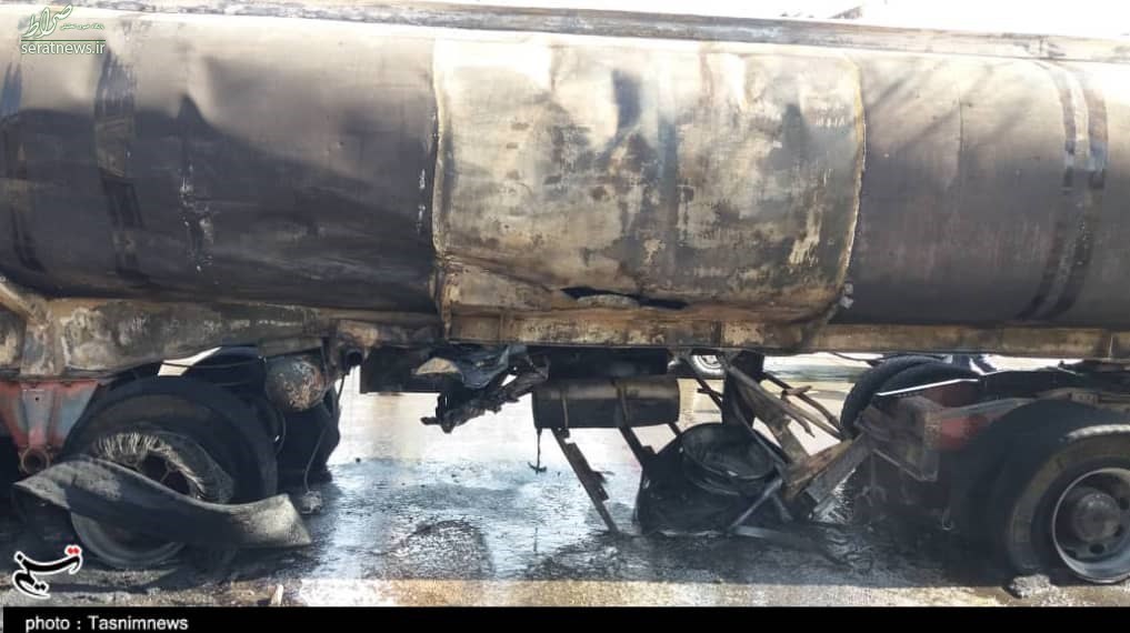 تصادف دو کامیون در بلوار فرزانگان اصفهان حادثه آفرید + تصاویر
