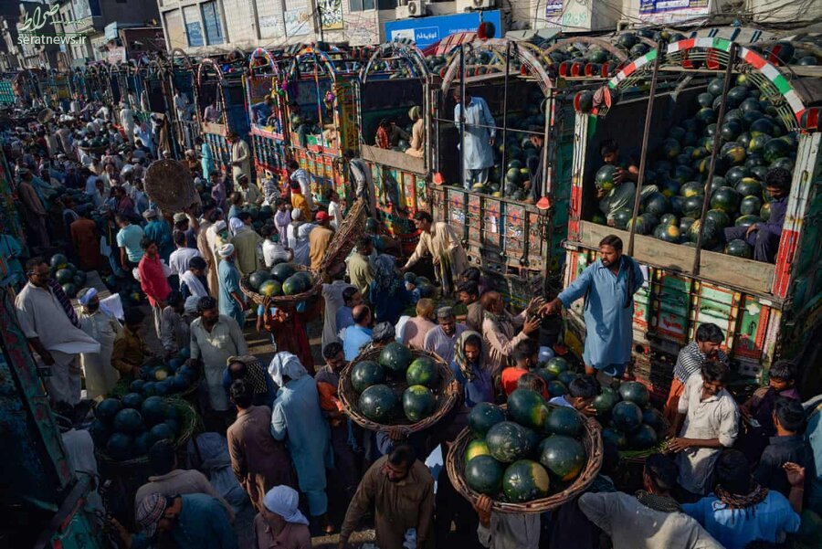 عکس/ بازار هندوانه پس از قرنطینه