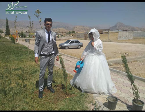 کاشت نهال به جای جشن عروسی در شرایط کرونا+عکس کاشت نهال به جای جشن عروسی در شرایط کرونا+عکس