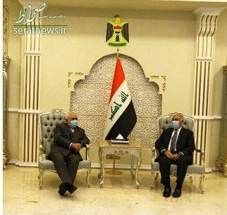 ادای احترام ظریف به سردار سلیمانی و ابومهدی المهندس در محل شهادت آن‌ها در بغداد