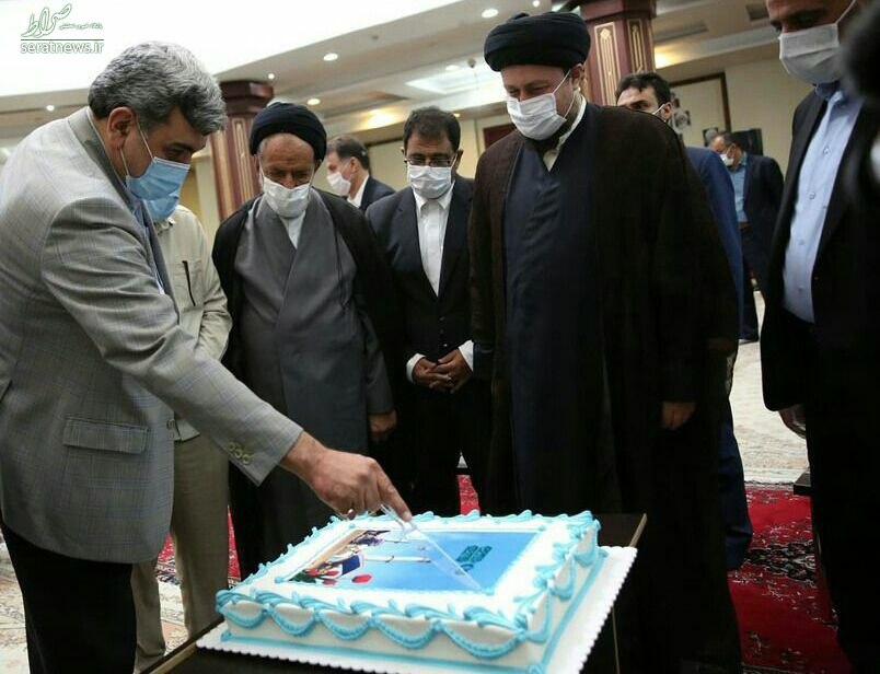 شهردار تهران و سید حسن خمینی در جشن تولد بهشت زهرا (س) + تصاویر