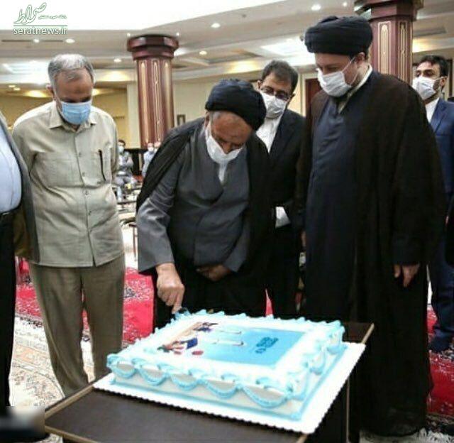 شهردار تهران و سید حسن خمینی در جشن تولد بهشت زهرا (س) + تصاویر