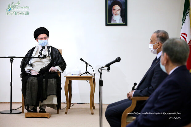 نخست وزیر عراق و هیئت همراه با رهبر انقلاب دیدار کردند