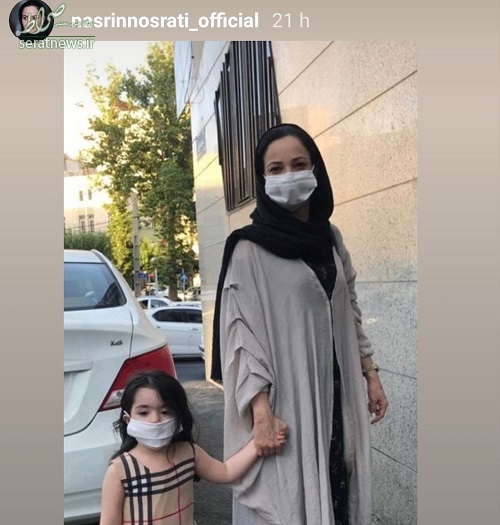 عکس/ تیپ کرونایی «فهیمه پایتخت» و دخترش