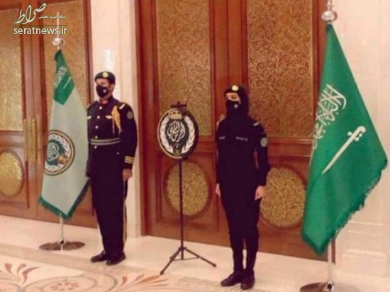 عکس/ تصویر سرباز زنِ گارد سلطنتی سعودی، ترند شد