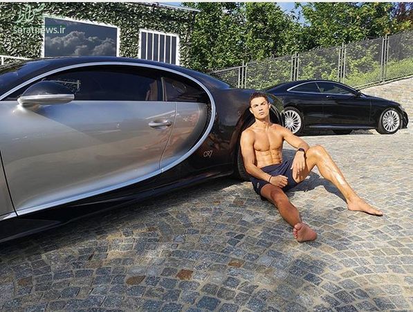 آفتاب گرفتن رونالدو با خودروی ۳ میلیون یورویی+ عکس