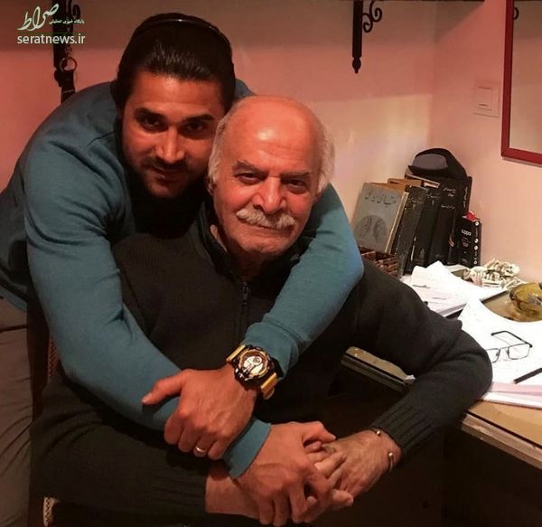 عکس/ مرحوم‌ سیروس گرجستانی در کنار پسرش