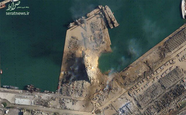 تصاویر انفجار بیروت از فضا منتشر شد
