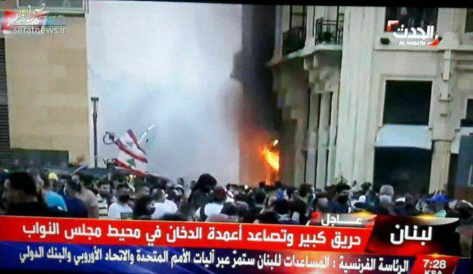 تظاهرات ضد دولتی در بیروت به خشونت کشیده شد/ جنگ و تیراندازی ادامه دارد