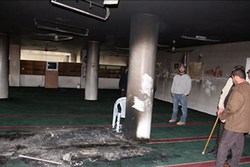 صهیونیست‌ها یک مسجد در کرانه باختری را آتش زدند