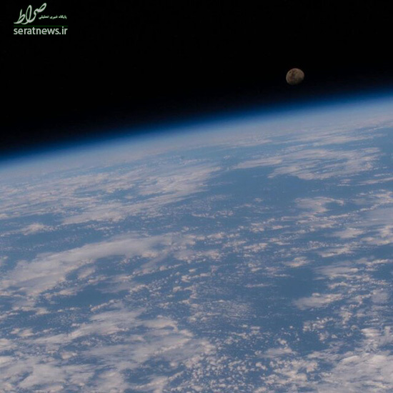 عکس/ تصویری از زمین و ماه در یک قاب خیره‌کننده