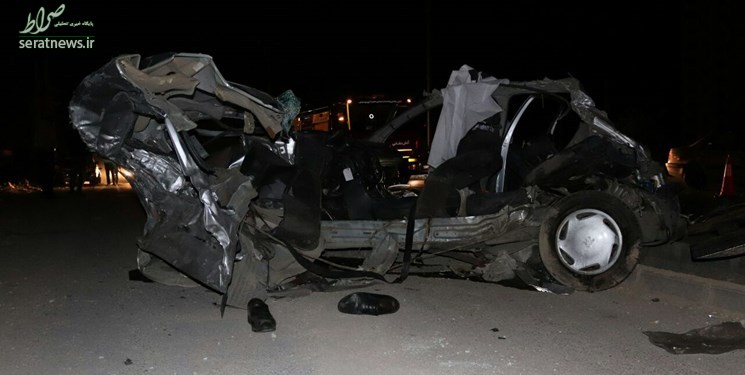 ۳ کشته و یک مجروح در پی پرواز خودروی ام‌جی در پردیس+عکس
