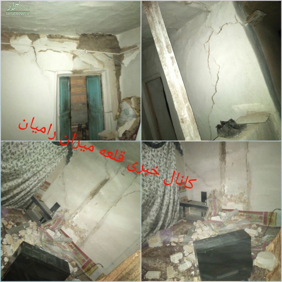 عکس/ نخستین تصاویر از خسارات زلزله رامیان